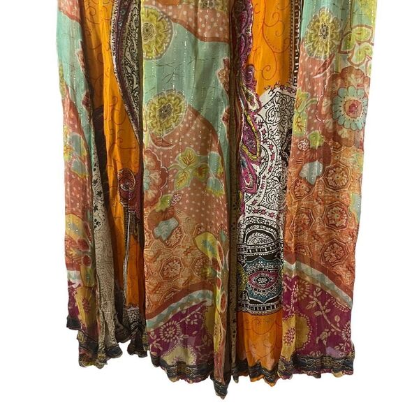 Boston Proper Vintage Boho Paisley Made in India Pleasant Maxi Skirt Size XS - Picture 9 of 9